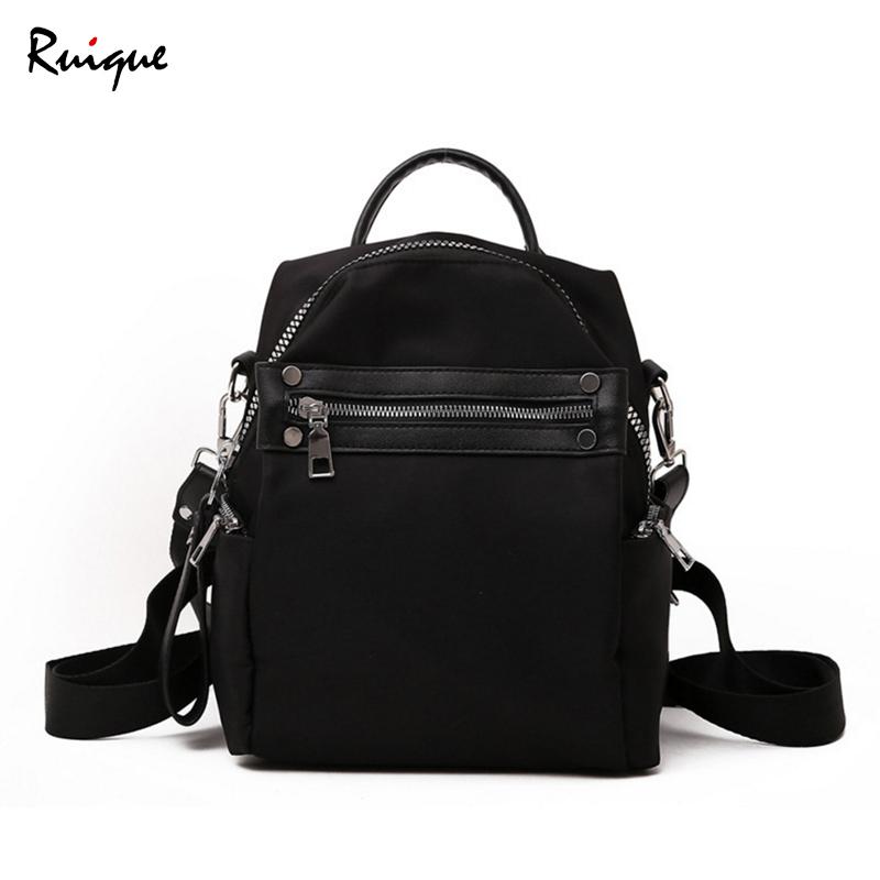 Ruique Fashion Ladies Luxury Nylon Backpack Girls Simple Casual Pure Color Travel Bag Women High Quality England Style Backpacks, Black
Ruique Fashion Ladies Luxury Nylon Backpack Girls Simple Casual Pure Color Travel Bag Women High Quality England Style Backpacks, Black