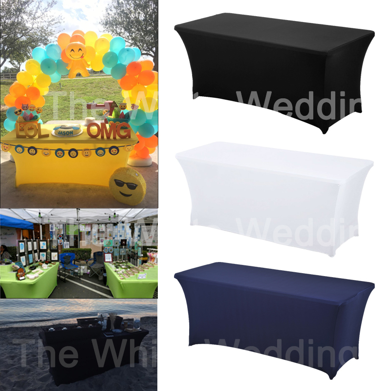 HAORUI 4FT 6FT 8FT Rectangular Table Cover Spandex Lycra Stretch Wedding Party Buffet Navy Blue,Hotel Party Meeting Table Skirt Y200421, Pewter
HAORUI 4FT 6FT 8FT Rectangular Table Cover Spandex Lycra Stretch Wedding Party Buffet Navy Blue,Hotel Party Meeting Table Skirt Y200421, Pewter