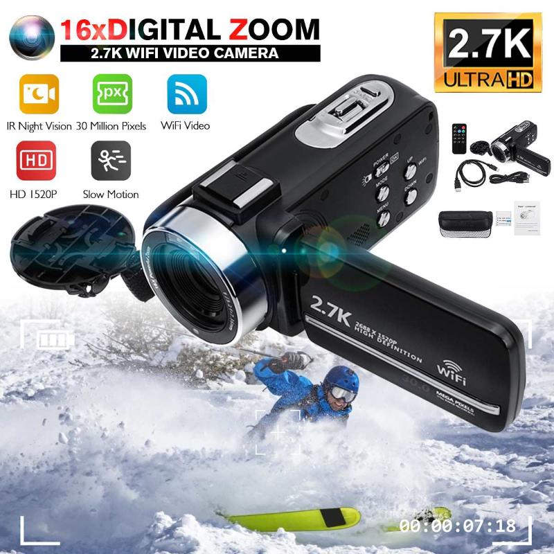 2.7K WiFi HD Video Camcorder 30MP WIFI Live Streaming Vlogging 16x Digital Zoom Touch Screen Night Vision Digital Zoom Camera, As pic
2.7K WiFi HD Video Camcorder 30MP WIFI Live Streaming Vlogging 16x Digital Zoom Touch Screen Night Vision Digital Zoom Camera, As pic