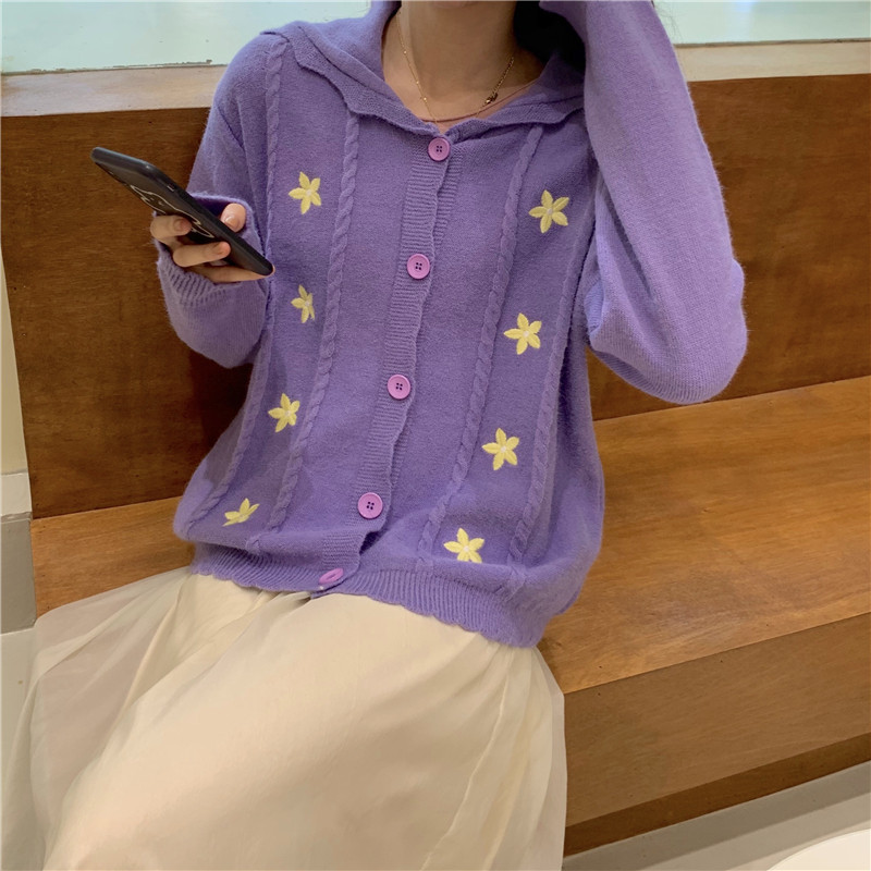 2021 Sweet Autumn Women's Blouses New Kawaii Loose Long Sleeve Fashion Loli Girls Embroidered Cardigan Sweater Mujer WGA4, Beige
2021 Sweet Autumn Women's Blouses New Kawaii Loose Long Sleeve Fashion Loli Girls Embroidered Cardigan Sweater Mujer WGA4, Beige