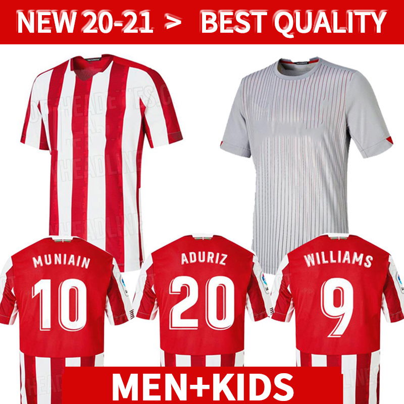 2020 2021 bilbao soccer jerseys WILLIAMS MUNIAIN ADURIZ kids soccer kits 20 21 I.MARTINEZ football shirts kids camisa de futebol