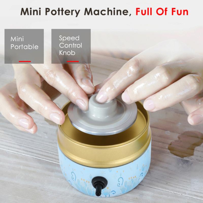 12V Mini Box Electric Pottery Wheel DIY Ceramic Machine Mini Pottery Wheel Clay Making Tool Art Turntable Fingertip
12V Mini Box Electric Pottery Wheel DIY Ceramic Machine Mini Pottery Wheel Clay Making Tool Art Turntable Fingertip