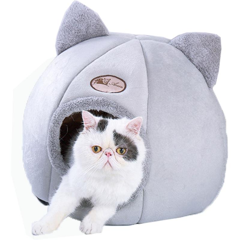 Pet Cat House plush Winter Warming Lovely Cat bed cave indoor Cozy Puppy Bed nest dog Kennel with Removable Soft Mat Cushion
Pet Cat House plush Winter Warming Lovely Cat bed cave indoor Cozy Puppy Bed nest dog Kennel with Removable Soft Mat Cushion