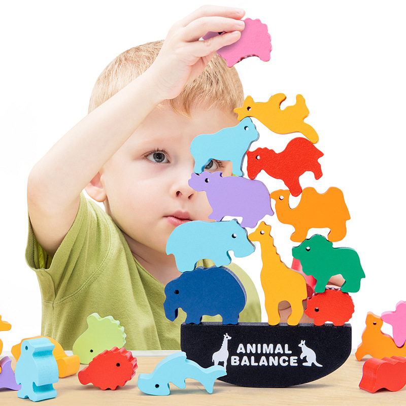 Children Montessori Wooden Animal Balance Blocks Board Games Toy Dinosaur Educational Stacking High Building Block Wood Toy Boys
Children Montessori Wooden Animal Balance Blocks Board Games Toy Dinosaur Educational Stacking High Building Block Wood Toy Boys