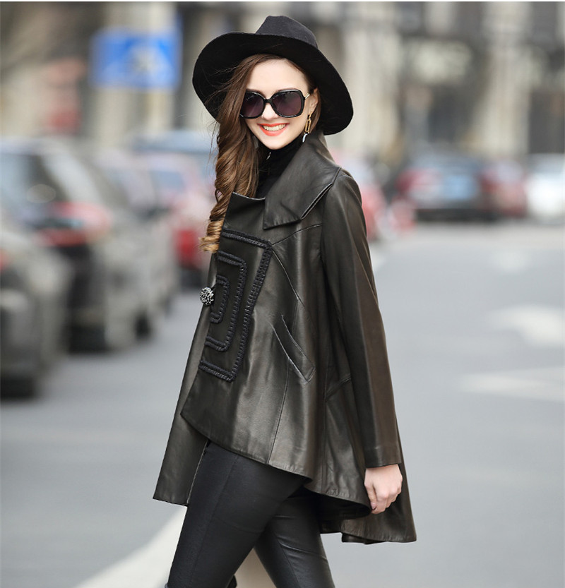 Spring 2020 New for Women Genuine Female Sheepskin Casual Wxf278 Leather Jacket Uou2, Black
Spring 2020 New for Women Genuine Female Sheepskin Casual Wxf278 Leather Jacket Uou2, Black