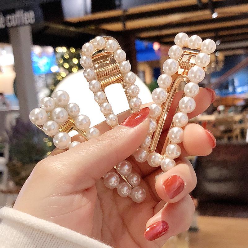 Woman Elegant Geometric Pearl Hairpins Korean Style Hair Clips Alloy Barrettes Girls Hair Accessories Grips Headwear
Woman Elegant Geometric Pearl Hairpins Korean Style Hair Clips Alloy Barrettes Girls Hair Accessories Grips Headwear