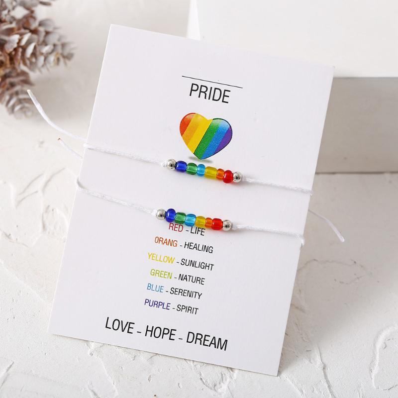 2pcs Fashion Rainbow Rice Bead Bracelet Set Creative Temperament Crystal Stone Charms Women Boho Bracelet Jewelry Gift Pulseras
2pcs Fashion Rainbow Rice Bead Bracelet Set Creative Temperament Crystal Stone Charms Women Boho Bracelet Jewelry Gift Pulseras