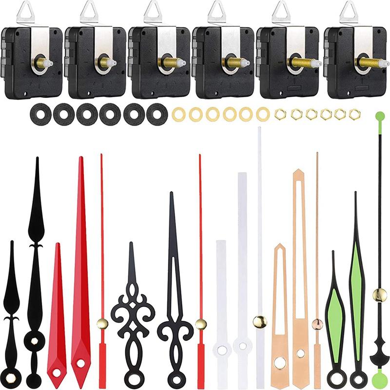 Repair Tools & Kits 6 Pieces High Torque Long Shaft Clock Movement Mechanism With Pasters, Hooks And Pairs Of Hands Parts
Repair Tools & Kits 6 Pieces High Torque Long Shaft Clock Movement Mechanism With Pasters, Hooks And Pairs Of Hands Parts