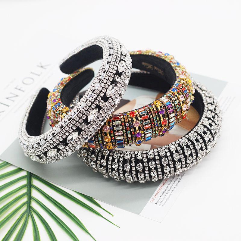 Luxury Crystal Rhinestone hair accessories headbands for women thick padded hairbands for party catwalk baroque headband
Luxury Crystal Rhinestone hair accessories headbands for women thick padded hairbands for party catwalk baroque headband