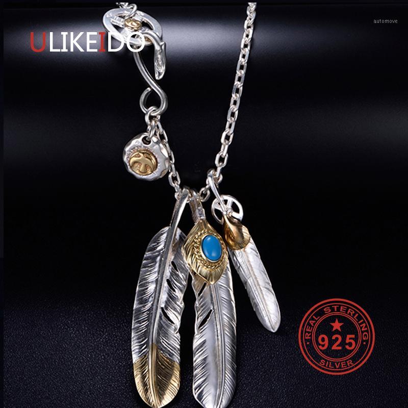 Solid 925 Sterling Silver Necklace For Men Vintage Charms Takahashi Goros Pendant Eagle Feather Chain New Popular Jewelry P10221
Solid 925 Sterling Silver Necklace For Men Vintage Charms Takahashi Goros Pendant Eagle Feather Chain New Popular Jewelry P10221