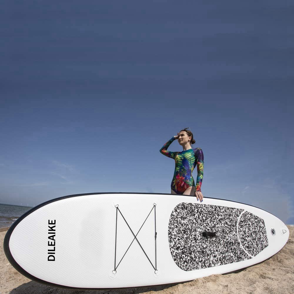 Inflatable Stand Up Paddle Board (6 Inches Thick) with Premium SUP Accessories & Carry Bag | Wide Stance, Bottom Fin for Paddling
Inflatable Stand Up Paddle Board (6 Inches Thick) with Premium SUP Accessories & Carry Bag | Wide Stance, Bottom Fin for Paddling