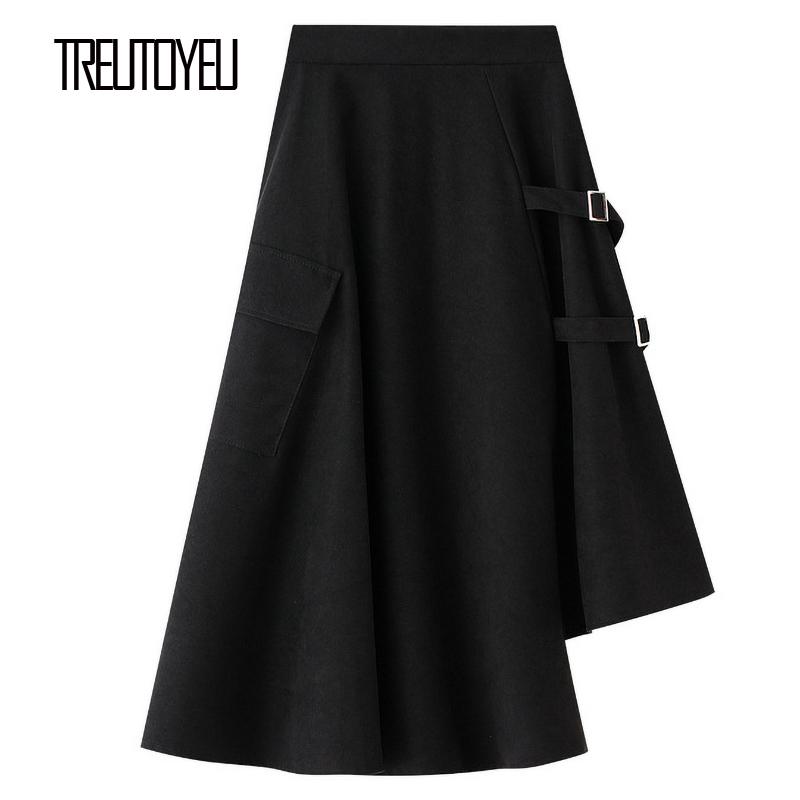 Treutoyeu Sexy Black Goth Skirt with Pocket Vintage High Waist Bandage Long Skirts for Women School Girl 2020 Fashion Jupe Femme
Treutoyeu Sexy Black Goth Skirt with Pocket Vintage High Waist Bandage Long Skirts for Women School Girl 2020 Fashion Jupe Femme