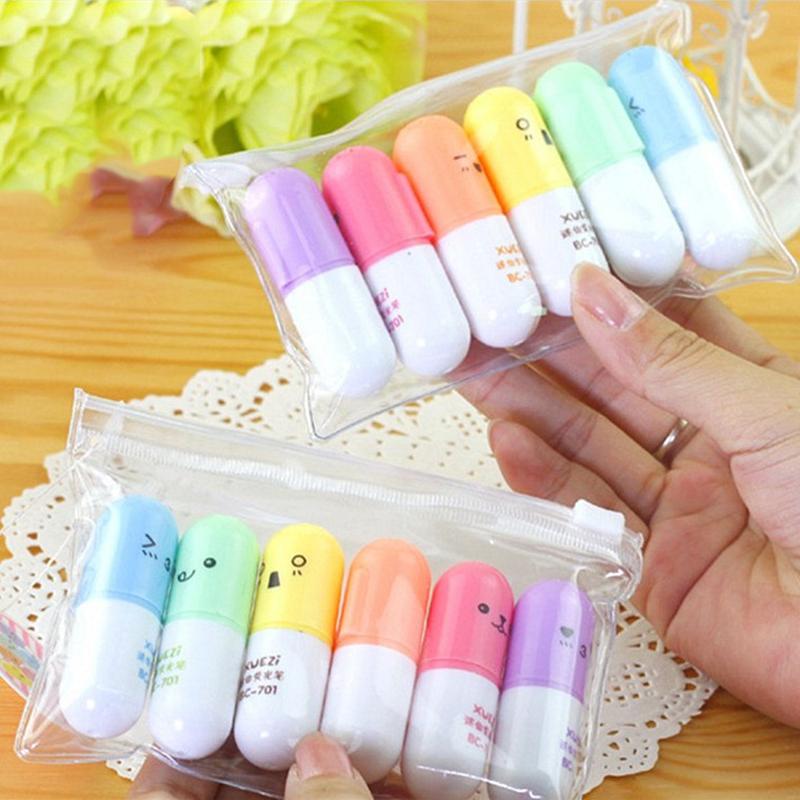 6pcs Color Set Highlighter Art Drawing Marker Pen Stationery Art Drawing Pens Diary Graffiti Poster Card mini pen
6pcs Color Set Highlighter Art Drawing Marker Pen Stationery Art Drawing Pens Diary Graffiti Poster Card mini pen