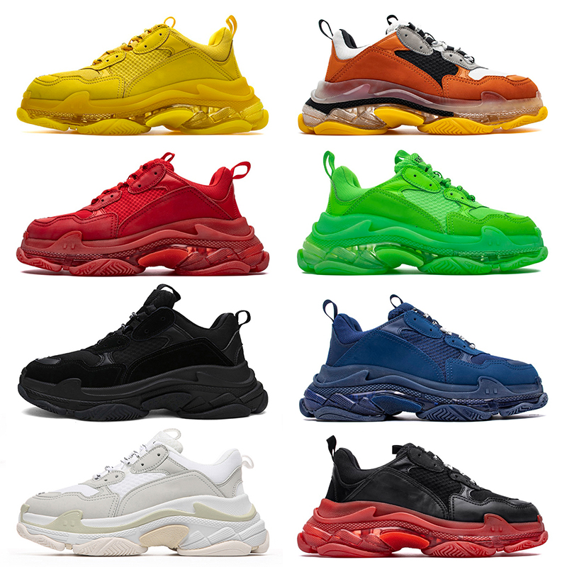 triple s mens women running shoes platform sneakers designer 17fw paris vintage old clear sole crystal men fashion outdoor sports trainers size 36-45, C29 36-45
triple s mens women running shoes platform sneakers designer 17fw paris vintage old clear sole crystal men fashion outdoor sports trainers size 36-45, C29 36-45