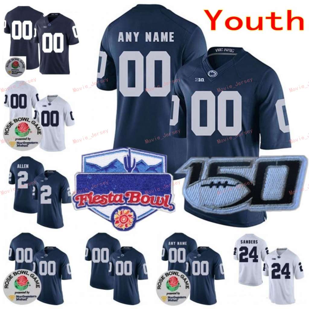 Stitched Custom 14 Sean Clifford 21 Noah Cain 24 Miles Sanders 26 Saquon Barkley Penn State Nittany Lions College Youth Jersey, Youth white no name with 150th
Stitched Custom 14 Sean Clifford 21 Noah Cain 24 Miles Sanders 26 Saquon Barkley Penn State Nittany Lions College Youth Jersey, Youth white no name with 150th
