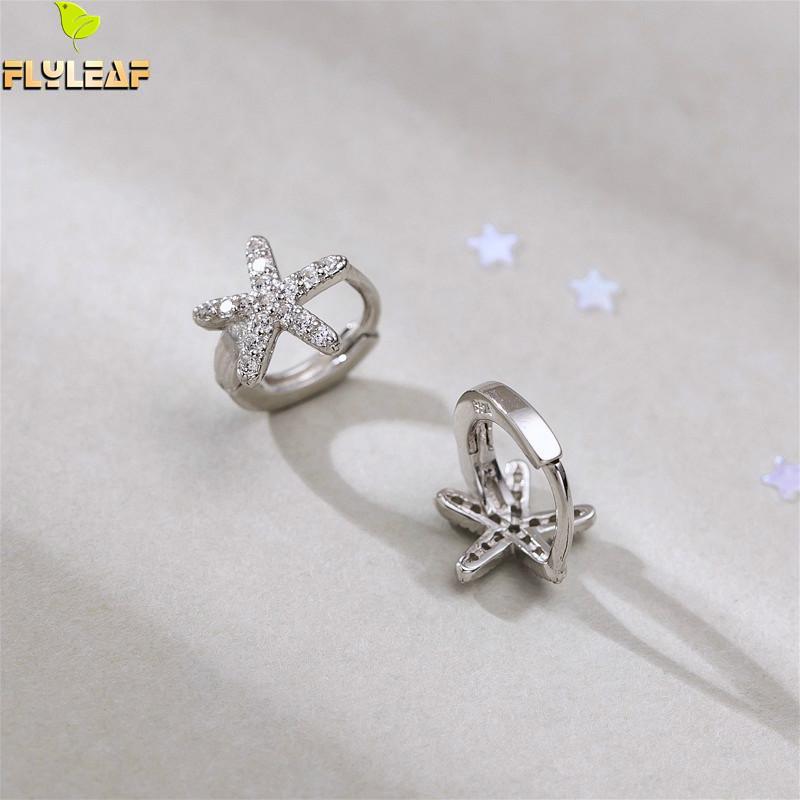 Starfish Hoop Earrings For Women Real 925 Sterling Silver Fine Jewelry Cubic Zirconia Earings Fashion Jewelry Huggies Flyleaf
Starfish Hoop Earrings For Women Real 925 Sterling Silver Fine Jewelry Cubic Zirconia Earings Fashion Jewelry Huggies Flyleaf