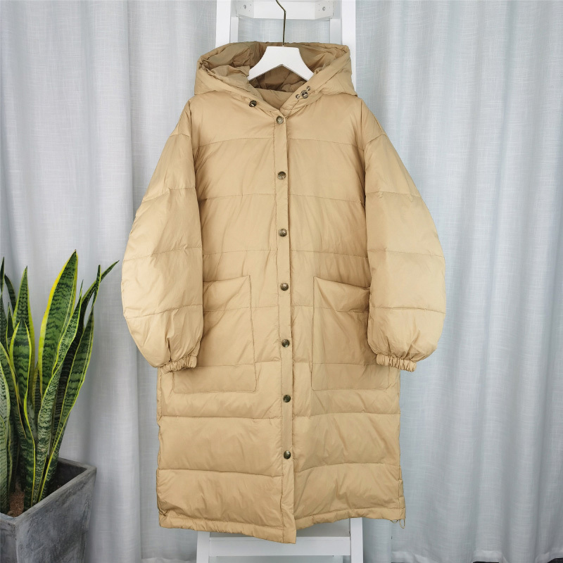 Women's Winter Jacket White Duck Down Coat Long Down Parka Female Thick Warm Hooded Windproof Puffer Jacket Snow Outerwear 201019
