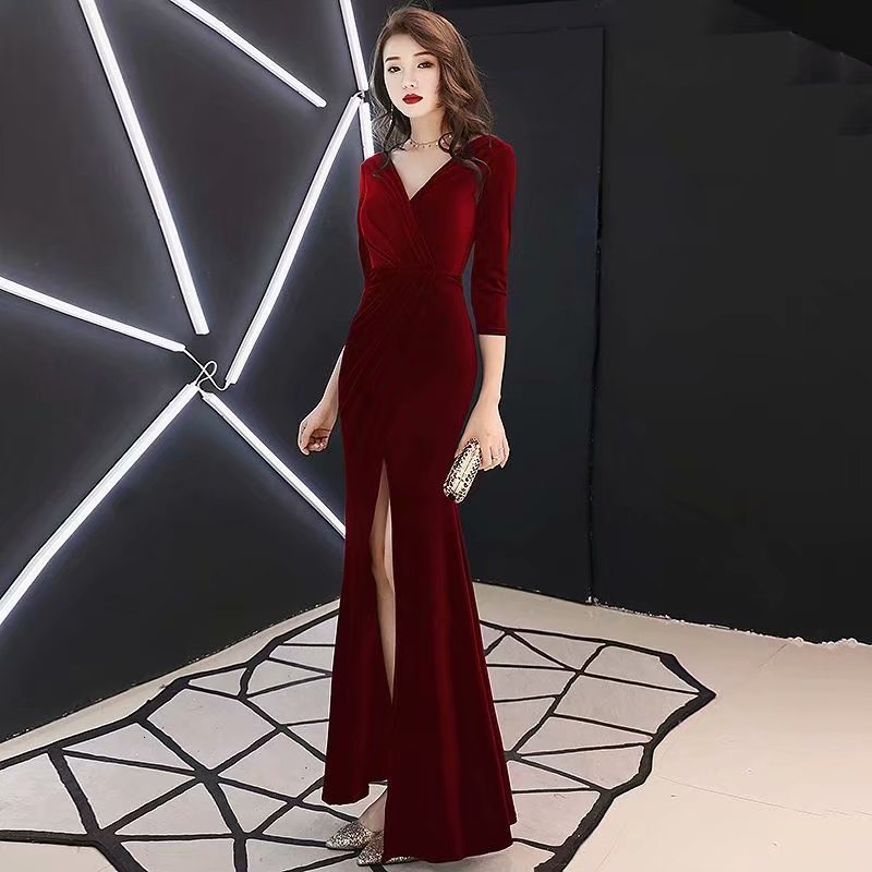 2021 New Robe Soiree Hot Sale Elegant Evening Clothes Decorated v Three Quarts Division QO2J, Dark green
2021 New Robe Soiree Hot Sale Elegant Evening Clothes Decorated v Three Quarts Division QO2J, Dark green