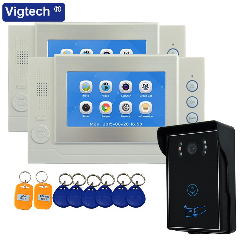 7" Wired Video Intercom Home System For Apartment Touch Screen IR Night Vision Waterproof Remote Unlock FrId Card Access Control
7" Wired Video Intercom Home System For Apartment Touch Screen IR Night Vision Waterproof Remote Unlock FrId Card Access Control