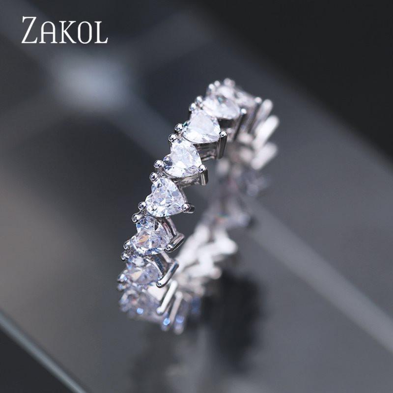 ZAKOL Big Silver Color Heart Cubic Zirconia Finger Ring for Women Fashion CZ Stone Wedding Engagement Jewelry 2021 New
ZAKOL Big Silver Color Heart Cubic Zirconia Finger Ring for Women Fashion CZ Stone Wedding Engagement Jewelry 2021 New