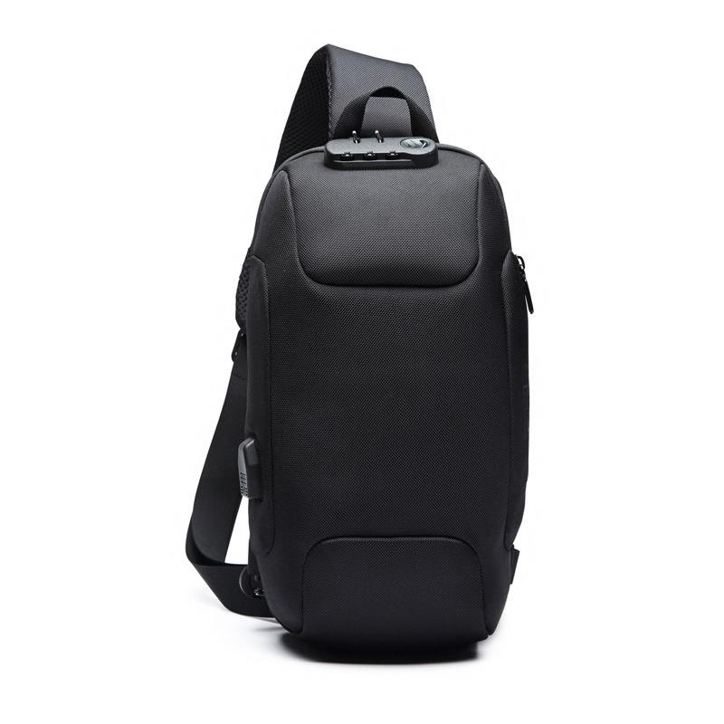 Men Bags Chest Pack Multi-function Lock USB Anti Theft Waterproof Mobile Multi-pocket Trip Shoulder Backpack, Black
Men Bags Chest Pack Multi-function Lock USB Anti Theft Waterproof Mobile Multi-pocket Trip Shoulder Backpack, Black