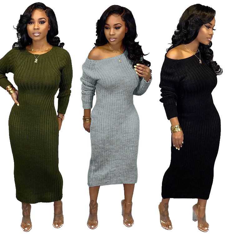 Autumn Winter Women Clothes knitting Long Sleeve Bodycon Maxi Dresses Plus Size Ladies Sexy Backless Knit Sweater Dresses, Blue
Autumn Winter Women Clothes knitting Long Sleeve Bodycon Maxi Dresses Plus Size Ladies Sexy Backless Knit Sweater Dresses, Blue