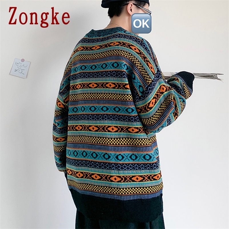 Zongke Autumn Winter Striped Knitted Sweater Men Clothes Pullover Men Sweater Black Men's Sweater Knit -2XL 201203, Blue
Zongke Autumn Winter Striped Knitted Sweater Men Clothes Pullover Men Sweater Black Men's Sweater Knit -2XL 201203, Blue