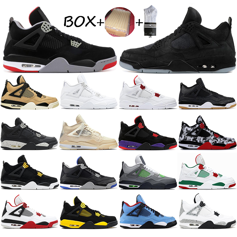 With free socks Men Basketball Shoes 2021 good Quality 4 4s BRED tattoo MOTORSPORT TORO BRAVO OREO fire red Sports Sneakers size eur40-47, #10 white cement
With free socks Men Basketball Shoes 2021 good Quality 4 4s BRED tattoo MOTORSPORT TORO BRAVO OREO fire red Sports Sneakers size eur40-47, #10 white cement