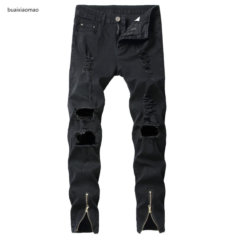 buaixiaomao Mens Stretchy Ripped Skinny Biker Jeans Destroyed Taped Slim Fit Denim Pants Vintage Hip Hop Hole Ankle Cut Trousers, Black
buaixiaomao Mens Stretchy Ripped Skinny Biker Jeans Destroyed Taped Slim Fit Denim Pants Vintage Hip Hop Hole Ankle Cut Trousers, Black