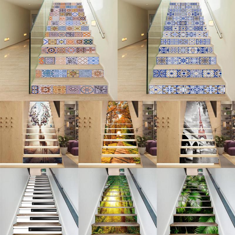 13pcs/set Tile Wall Stair Stickers Self Adhesive Waterproof PVC Wall Sticker Kitchen Ceramic Stickers Home Decoration 18*100cm
13pcs/set Tile Wall Stair Stickers Self Adhesive Waterproof PVC Wall Sticker Kitchen Ceramic Stickers Home Decoration 18*100cm