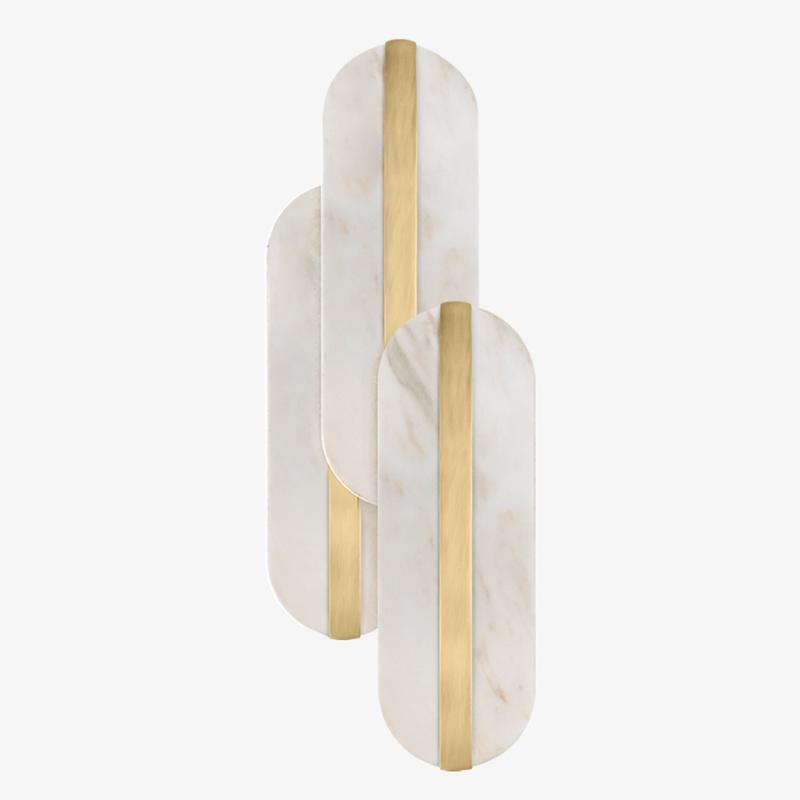 new design marble wall lights gold applique murale AC110V 220V LED wall lamps for living room and bedroom