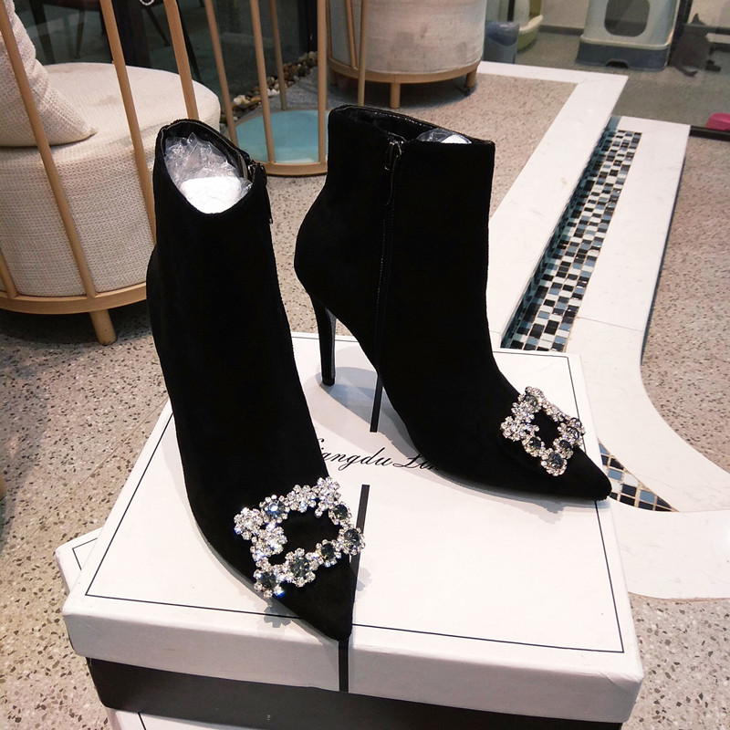 Casual 2020 New Fashion Style Women's Black Suede Crystal Strass Toe Stiletto High-heeled Shoes 7hmc, Black 8cm
Casual 2020 New Fashion Style Women's Black Suede Crystal Strass Toe Stiletto High-heeled Shoes 7hmc, Black 8cm
