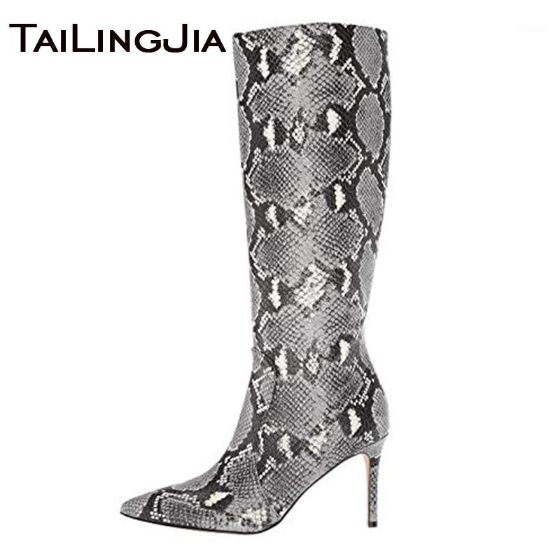 Women Pointed Toe Knee High Boots Stiletto High Heel Long Boot Snake PU Leather Red Black Grey suede Lady Large Size 2020 Winter1
Women Pointed Toe Knee High Boots Stiletto High Heel Long Boot Snake PU Leather Red Black Grey suede Lady Large Size 2020 Winter1