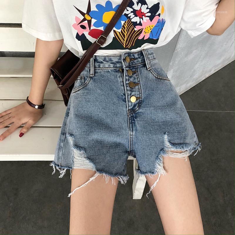 New Summer Shorts Women Fashion High Waist Ripped Denim Hot Pants Vintage Loose High Waist Tassel Single-breasted Denim Shorts1, Blue
New Summer Shorts Women Fashion High Waist Ripped Denim Hot Pants Vintage Loose High Waist Tassel Single-breasted Denim Shorts1, Blue