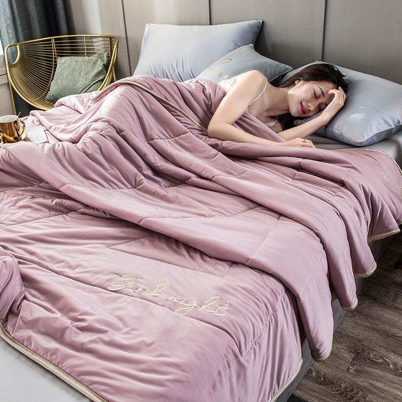 Comforters & Sets 28 Washable Tencel Sleeping Quilt Solid Colors Summer Comfortable Super Fluffy Soft Stuffed Air Condition Warm Quilts, Pink
Comforters & Sets 28 Washable Tencel Sleeping Quilt Solid Colors Summer Comfortable Super Fluffy Soft Stuffed Air Condition Warm Quilts, Pink