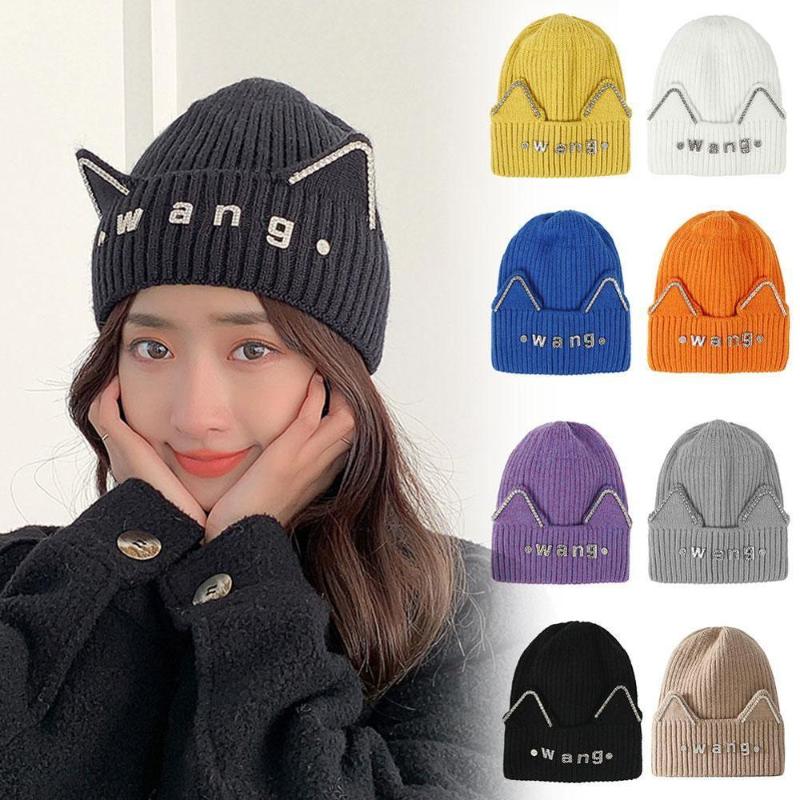 New Fashion Autumn And Winter Knitted Hat Warm and Sashionable Rhinestone Letter Print Knitted Cap
New Fashion Autumn And Winter Knitted Hat Warm and Sashionable Rhinestone Letter Print Knitted Cap