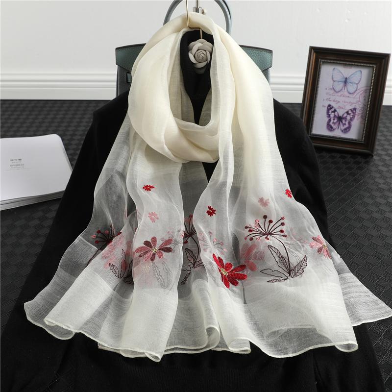 Women Silk Wool Scarf Hijab Foulard Bandana Beach Stoles Embroider Lady Long Shawls and Wraps Spring Winter Scarves
Women Silk Wool Scarf Hijab Foulard Bandana Beach Stoles Embroider Lady Long Shawls and Wraps Spring Winter Scarves