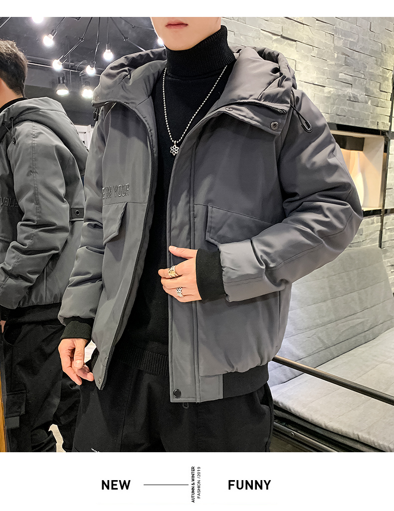 Gray New Men'S Cotton Han Edition Fashion Popular Logo Tooling Cotton-Padded Jacket, Grey
Gray New Men'S Cotton Han Edition Fashion Popular Logo Tooling Cotton-Padded Jacket, Grey