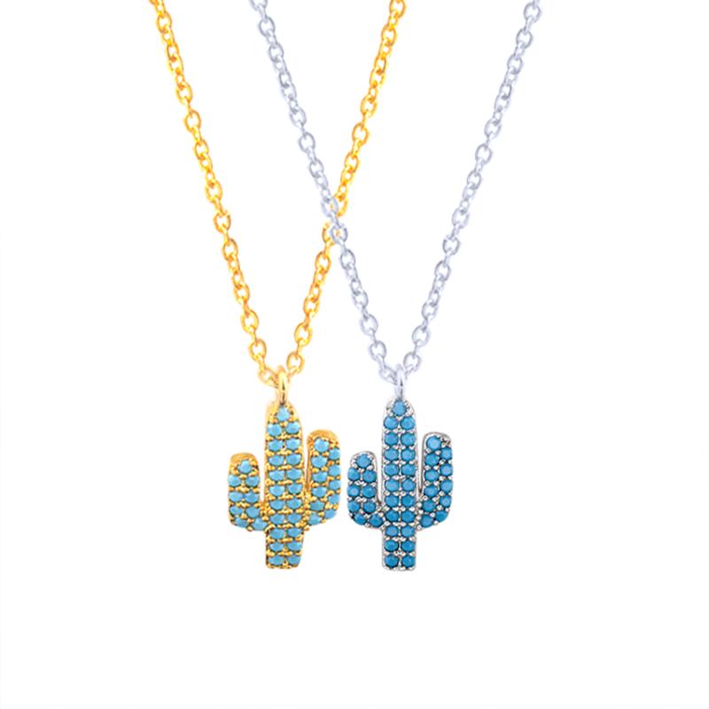 Blue Zircon Desert Cactus Pendant Necklace Women Bff Gift Summer Jewelry Stainless Steel Chain Gold Color Tree Choker Necklace
Blue Zircon Desert Cactus Pendant Necklace Women Bff Gift Summer Jewelry Stainless Steel Chain Gold Color Tree Choker Necklace