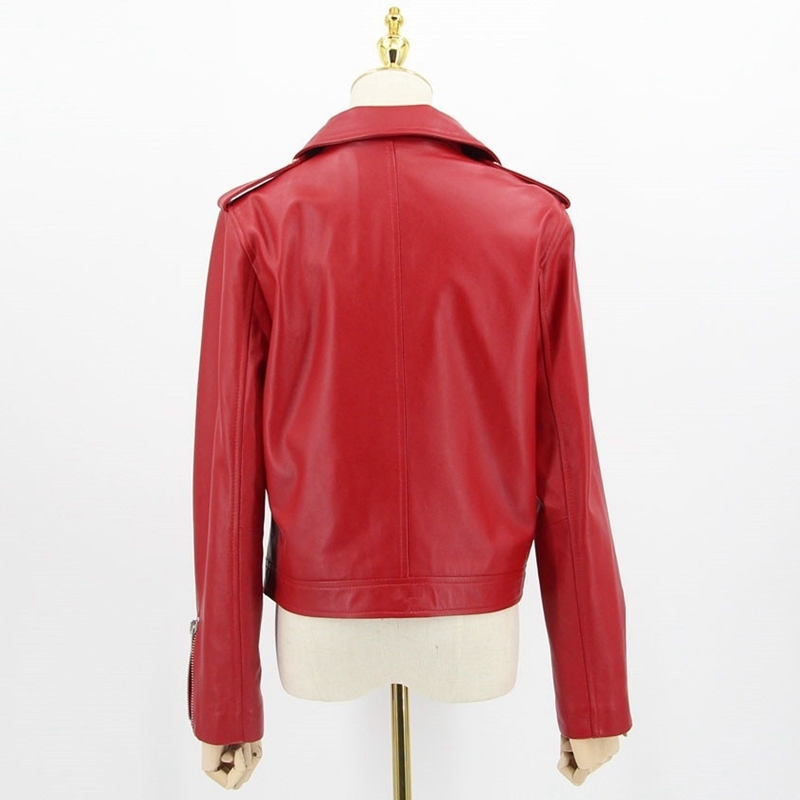 QIUCHEN arrival women spring real leather jacket genuine sheep leather coat Fashion women jacket 201030