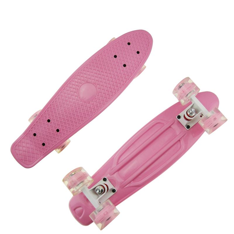 Skateboard Longboard Four-wheel LED Flashing Mini Cruiser Scooter Board Banana Fishboard Plastic Street Outdoor Sports New Hot, Pink
Skateboard Longboard Four-wheel LED Flashing Mini Cruiser Scooter Board Banana Fishboard Plastic Street Outdoor Sports New Hot, Pink