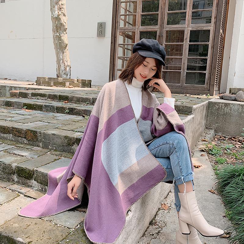 Cloak Autumn And Winter New Blanket Knitted Split Tassels Double-Sided Temperament Big Shawl Fashion Scarf Dual-use Luxury Wrap
Cloak Autumn And Winter New Blanket Knitted Split Tassels Double-Sided Temperament Big Shawl Fashion Scarf Dual-use Luxury Wrap