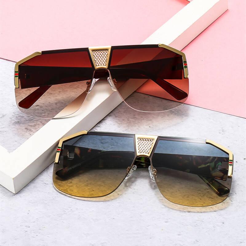 Sunglasses Oversized Square Metal Women 2021 Designer Trendy Large Frame Sun Glasses Men Half Shades Eyewears
Sunglasses Oversized Square Metal Women 2021 Designer Trendy Large Frame Sun Glasses Men Half Shades Eyewears