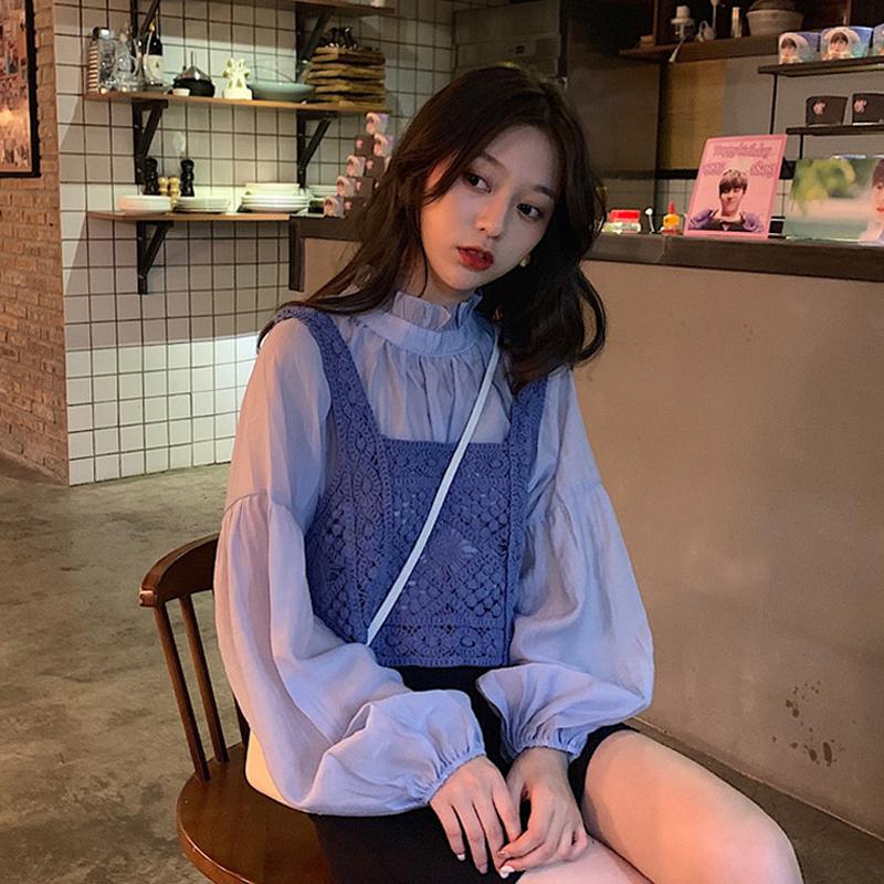 Early autumn super fairy design long-sleeved chiffon shirt women's autumn clothing 2020 new women's western style sweet blouse, Green vest 1pcs
Early autumn super fairy design long-sleeved chiffon shirt women's autumn clothing 2020 new women's western style sweet blouse, Green vest 1pcs