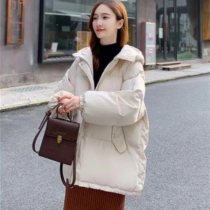 Autumn Winter New Womens Coats Korean Hooded Coat Women Thick Quilted Cotton Parkas Oversized Jacket Female Ins Fashion outwear 201019