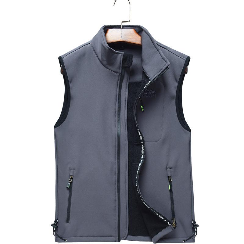 Men's Soft Shell Vest Jackets Spring Winter Fleece Waistcoat Fishing Mountaineering Hiking Sleeveless Jacket Pockets Clothes, Black
Men's Soft Shell Vest Jackets Spring Winter Fleece Waistcoat Fishing Mountaineering Hiking Sleeveless Jacket Pockets Clothes, Black