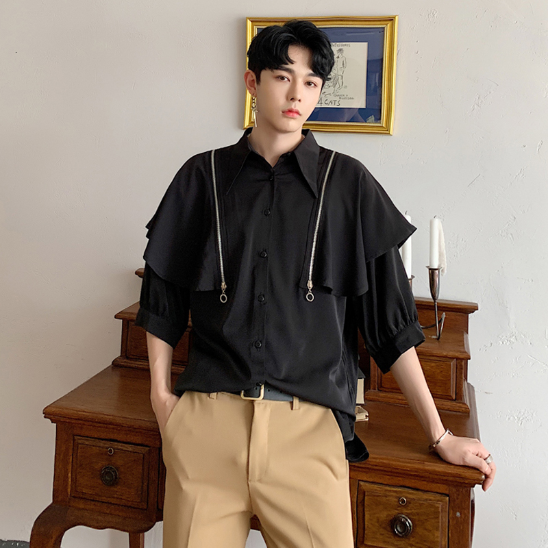 2021 New Personality Summer Zipile Decoration Men Released Five Young Hairstylist Short-sleeve Shirt D53Z, White
2021 New Personality Summer Zipile Decoration Men Released Five Young Hairstylist Short-sleeve Shirt D53Z, White