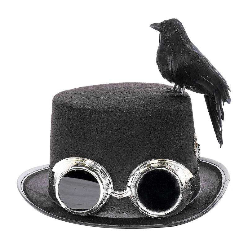 Girl Felt Cosplay Hat Party Steam Punk Gear Hair Clip Feather Mini Top Hat for Women Vintage Gothic Steampunk Accessories
Girl Felt Cosplay Hat Party Steam Punk Gear Hair Clip Feather Mini Top Hat for Women Vintage Gothic Steampunk Accessories