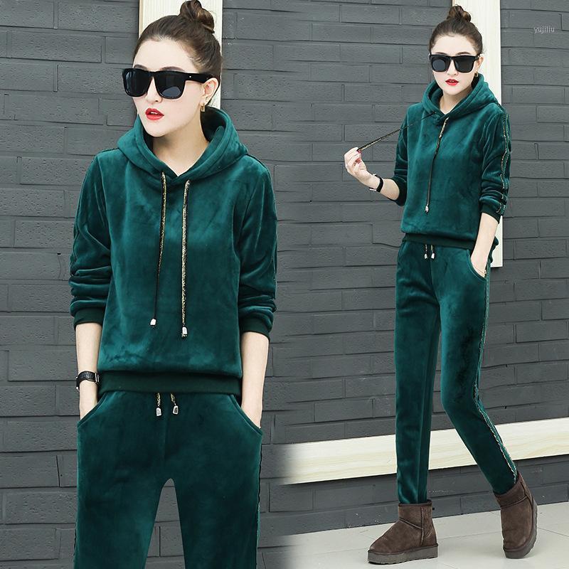 Winter Thick Velvet Hoodie Women Sportswear Tracksuit Warm Running Jogging Outfit Athletic Casual Set Sport Suit Sweatshirt+pant1, Black
Winter Thick Velvet Hoodie Women Sportswear Tracksuit Warm Running Jogging Outfit Athletic Casual Set Sport Suit Sweatshirt+pant1, Black