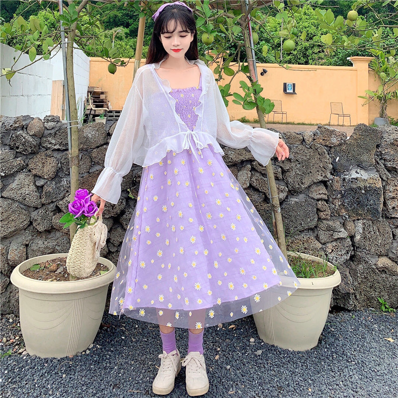 2021 Assemblies Two Female Faerie Floral Daisy Suspend Dress and Sunscreen 2 Piece Shirt Define New Summer Women's Clothes 9IZC, White
2021 Assemblies Two Female Faerie Floral Daisy Suspend Dress and Sunscreen 2 Piece Shirt Define New Summer Women's Clothes 9IZC, White